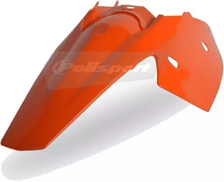Крыло заднее + щиток бокового номера KTM SX '2004-06-SXF '05-06-EXC '04-07 оранжевое