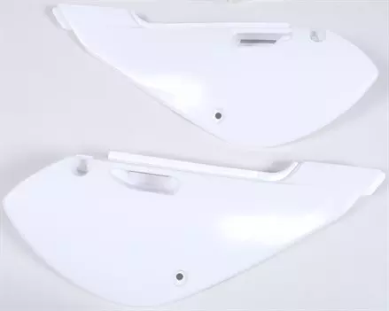 Щиток бокового номера KX65 '2000-20-KLX110 '2002-09-Rm65 '2003-06, белый