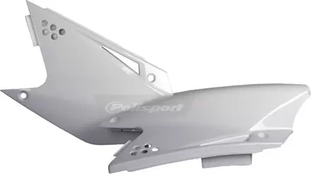 Щиток бокового номера KX250F '2006-08, белый