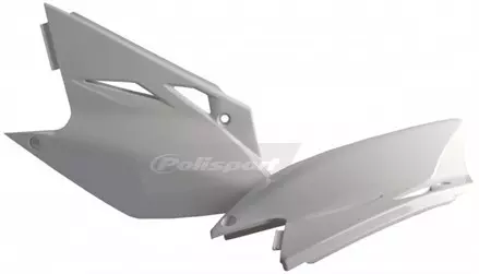 Щиток бокового номера KX450F '2006-08, белый