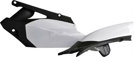 Щиток бокового номера YZ450F '2010-13, черно-белый