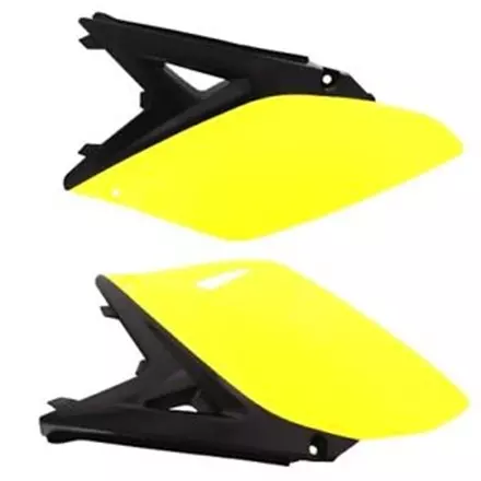 Щиток бокового номера Suzuki RMZ250 '2010-18, желтый