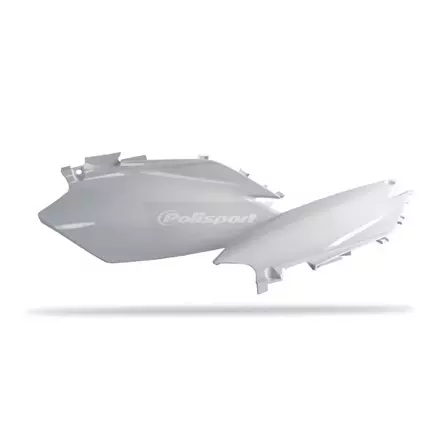 Щиток бокового номера CRF250R '2011-13-CRF450R '2011-12, белый
