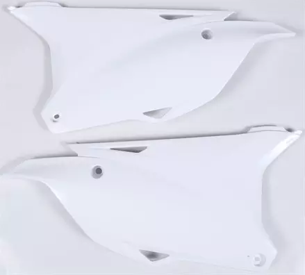 Щиток бокового номера KX85 '2014->, белый Oem