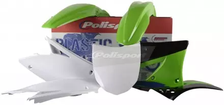 Комплект пластика Kawasaki KX450F '2009-11 черно-зеленый