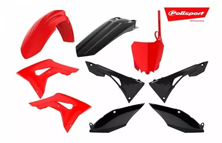 Комплект пластика Honda CRF450R '2017->-CRF250R '2018->, красно-белый