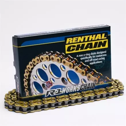 Цепь Renthal 420 , 130 звеньев, золото