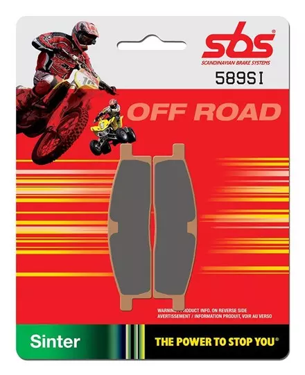 Тормозные колодки передние SBS 589SI для YAMAHA TT-R125 00-19 Yamaha 3UN-W0045-00-00