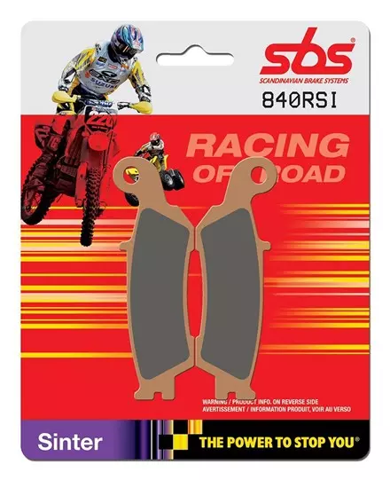 Тормозные колодки передние SBS 840RSI для YAMAHA YZ125/YZ250 08-19, YZ250F07-19, YZ450F 08-19 5MV-W0