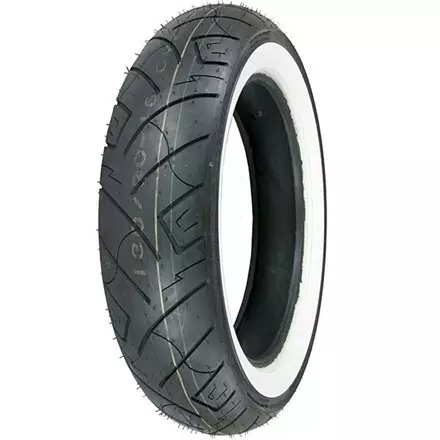 Моторезина передняя/задняя Shinko 777 H.D. размер 130/90 R16 (белый кант) для мотоциклов