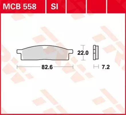 Тормозные колодки TRW MCB558 для мотоциклов