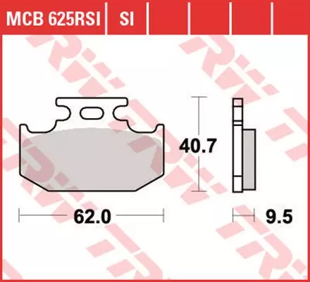Тормозные колодки TRW MCB625SI для мотоциклов