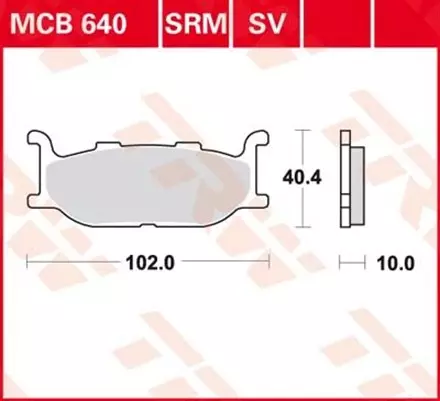 Тормозные колодки TRW MCB640 для мотоциклов