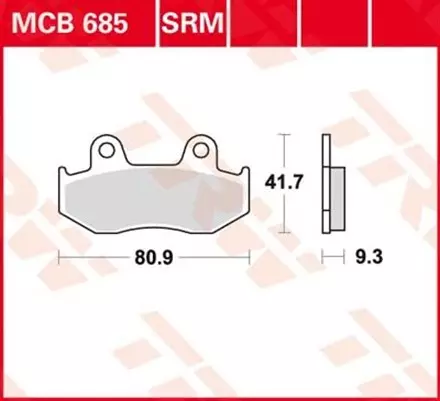 Тормозные колодки TRW MCB685 для мотоциклов
