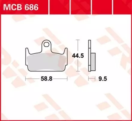Тормозные колодки TRW MCB686 для мотоциклов