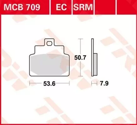 Тормозные колодки TRW MCB709 для мотоциклов