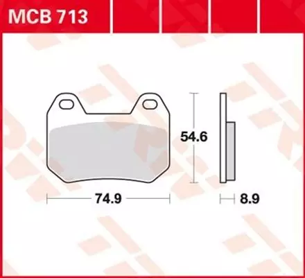 Тормозные колодки TRW MCB713 для мотоциклов