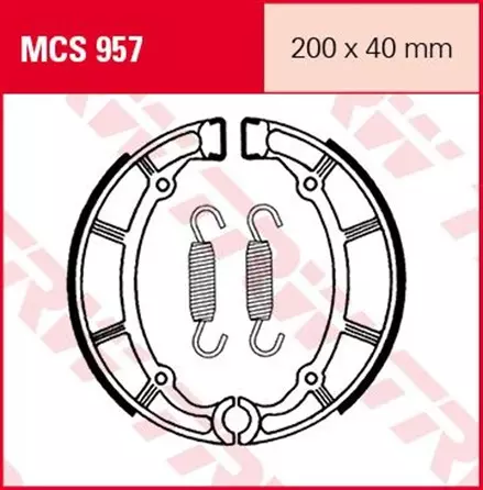 Тормозные колодки TRW MCS957 для мотоциклов