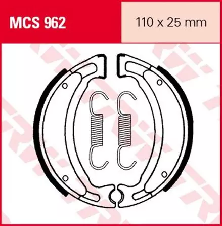 Тормозные колодки TRW MCS962 для мотоциклов