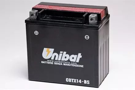 Аккумулятор UNIBAT YTX14-BS для мотоциклов