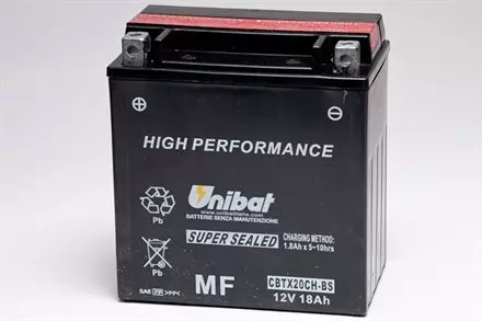 Аккумулятор UNIBAT YTX20CH-BS для мотоциклов