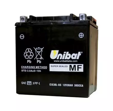 Аккумулятор UNIBAT YIX30L-BS для мотоциклов