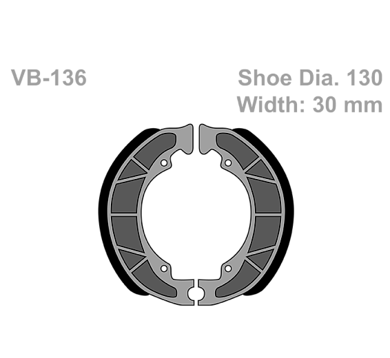 Тормозные колодки Vesrah VB 136 для мотоциклов