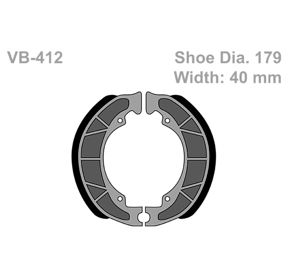 Тормозные колодки Vesrah VB-412
