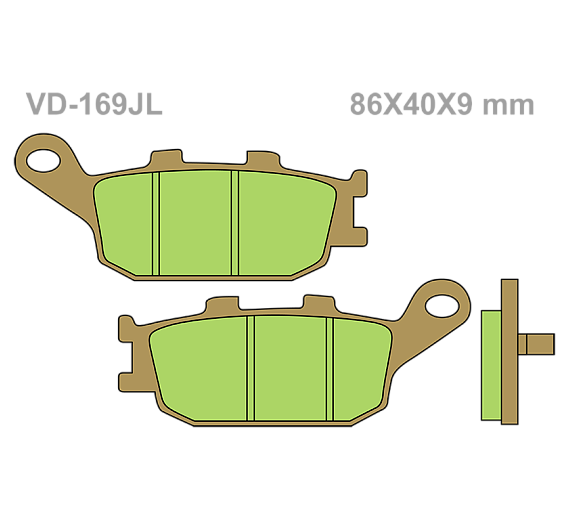 Тормозные колодки Vesrah VD-169JL