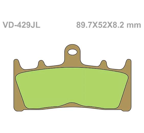 Тормозные колодки Vesrah VD 349RJL для мотоциклов