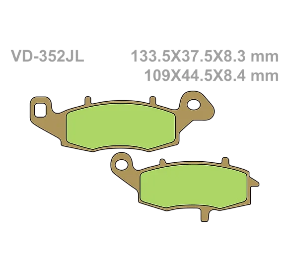 Тормозные колодки Vesrah VD 352JL для мотоциклов