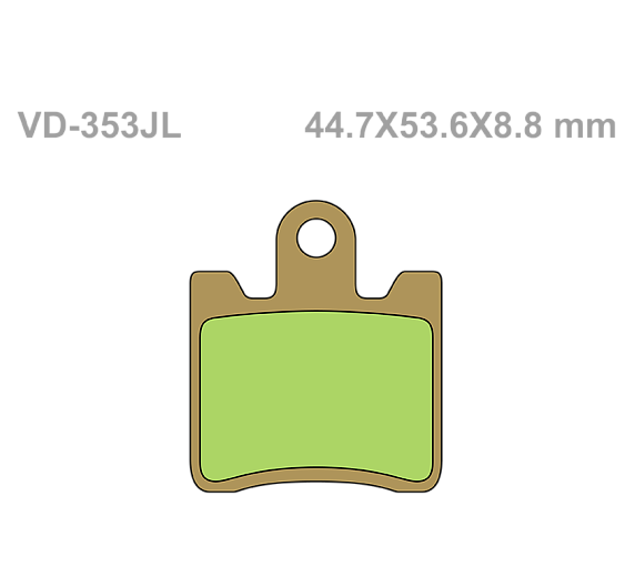 Тормозные колодки Vesrah VD 353JL для мотоциклов