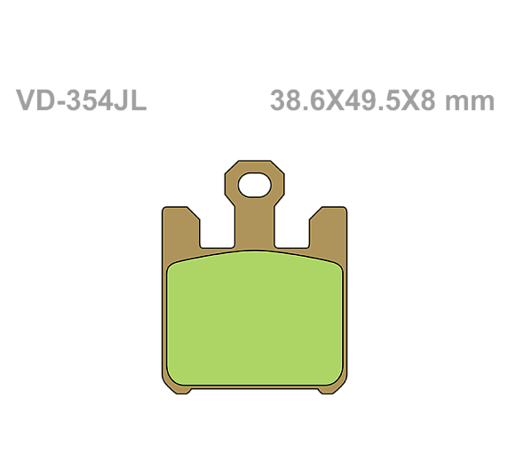 Тормозные колодки Vesrah VD 354JL для мотоциклов