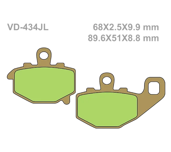 Тормозные колодки Vesrah VD 434JL для мотоциклов