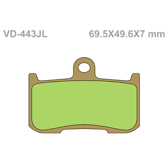 Тормозные колодки Vesrah VD-443JL