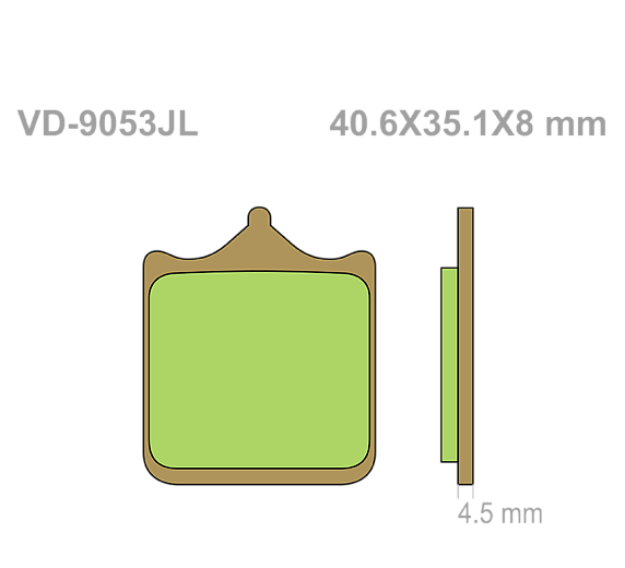 Тормозные колодки Vesrah VD 9053JL для мотоциклов