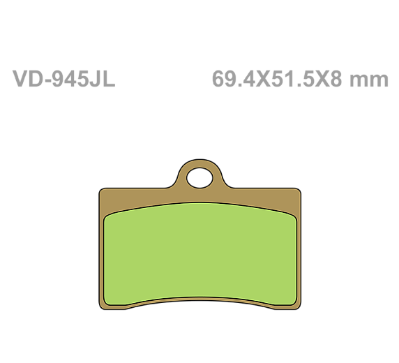 Тормозные колодки Vesrah VD 945JL для мотоциклов