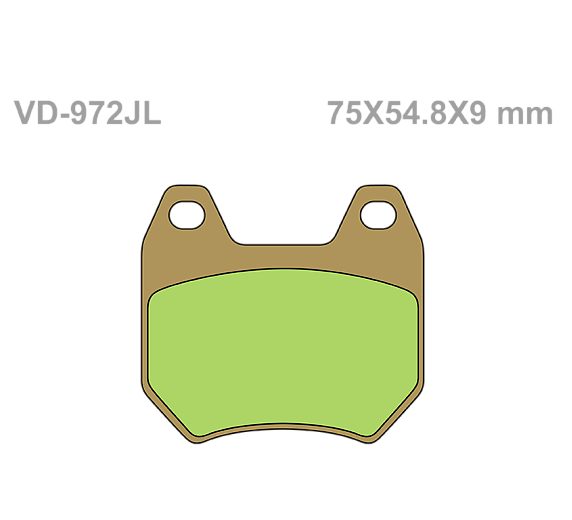 Тормозные колодки Vesrah VD 972JL для мотоциклов