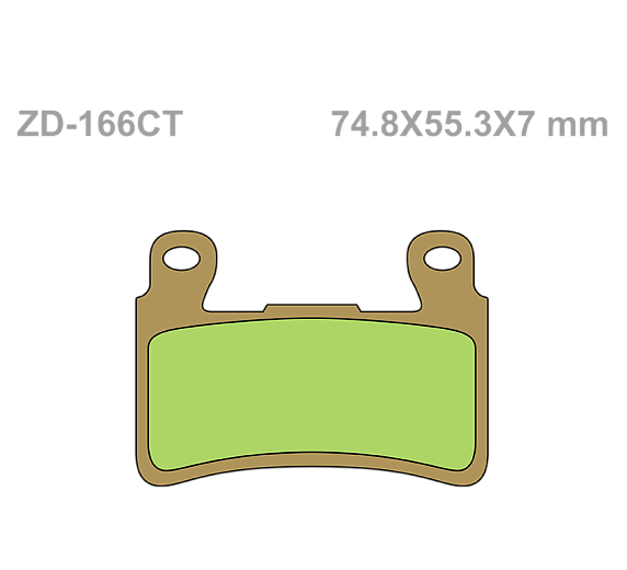 Тормозные колодки VD 166CT