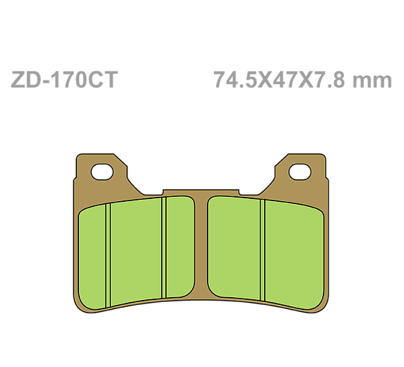 Тормозные колодки VD 170CT