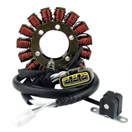 Статор генератора оригинальный Yamaha Grizzly 700, 550, Kodiak 700 3B4-81410-00-00, 28P-81410-00-00, 28P-81410-01-00