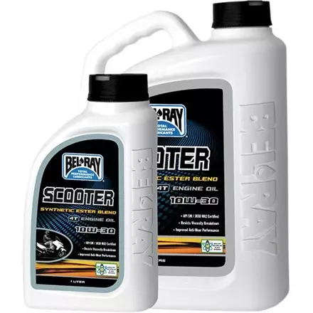 Моторное масло для скутера BEL-RAY Scooter Synthetic Ester Blend 4T 10W-30 1л
