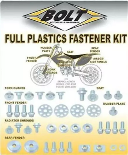 Комплект крепежа пластика Bolt SUZ-0810004 для мотоцикла