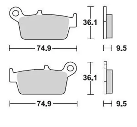 Тормозные колодки Braking 701SM1