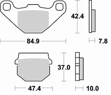Тормозные колодки Braking 702SM1