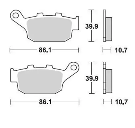 Тормозные колодки Braking 711SM1