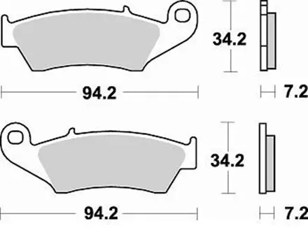 Тормозные колодки Braking 772SM1