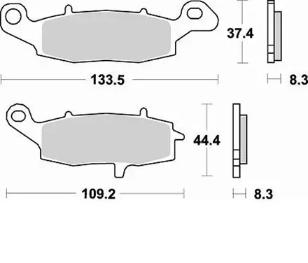 Тормозные колодки Braking 782SM1