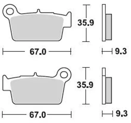 Тормозные колодки Braking 890SM1