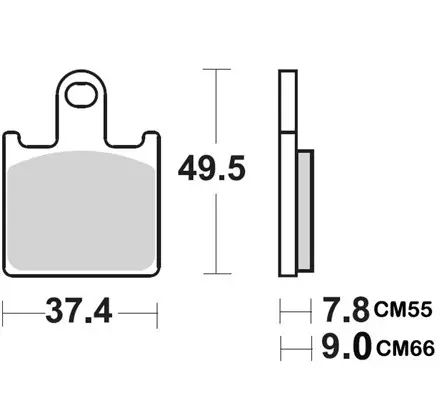 Тормозные колодки Braking 927CM66